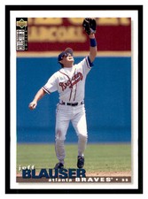 1995 Collector's Choice #168 JEFF BLAUSER Atlanta Braves ~D3B