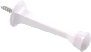 Hillman Hardware Essentials 851340 Rigid Door Stop, White - Picture 1 of 3