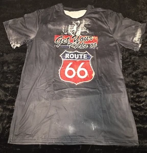 Camiseta Route 66 Hombre Grande (Nueva) - Imagen 1 de 2