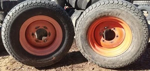 2 LSW430 Titan Radial R2 tractor tires on 14.5" Kubota rims wheels - Picture 1 of 3