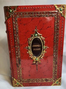Vintage 1960s Holland Gourmets Delight Victoria Biscuit Co Book Shaped Tin Box - Picture 1 of 16