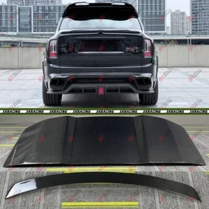Carbon/Forged Carbon Rear Trunk Lid Spoiler Wing Fits Rolls-Royce Cullinan 19-24 - Picture 1 of 31