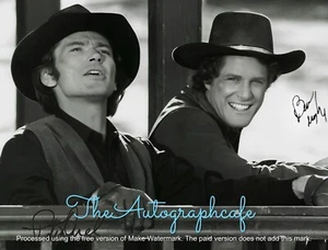 Pete Duel Ben Alias Smith & Jones Preimpreso Firmado Autografiado - Foto A4 - Imagen 1 de 3