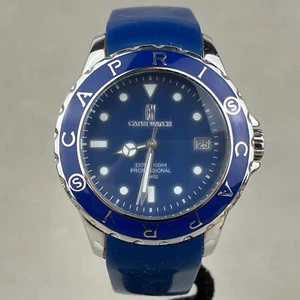 Orologio Capri di Silvio Staiano Professionale Argento Blu 100m Data Watch Art. 4923 - Foto 1 di 11
