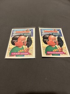 11th SERIES 1987 GPK LICKIN' LEON, #408a and RAT-SUCKER RANDALL #408b MINT CARDS