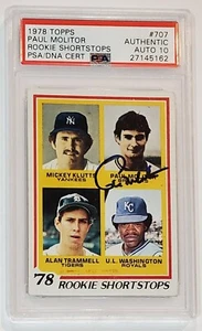 1978 Topps PAUL MOLITOR #707 PSA/DNA 10 Auto Authentic Autograph Rookie RC - Picture 1 of 2
