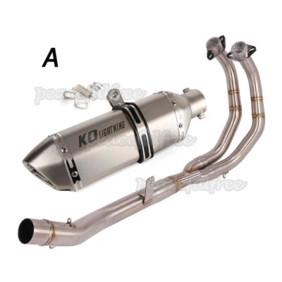 Tubo silenciador de escape completo para Honda CB500X CBR500R CB500F 2013-23 punta de motocicleta Foto 1 de 4