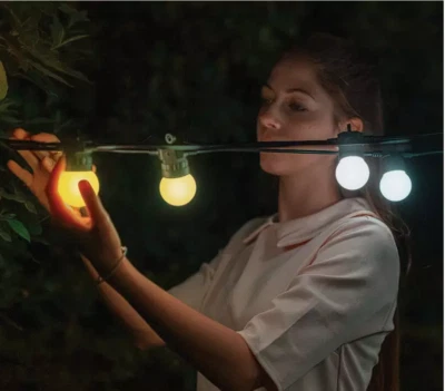 TWINKLY 10m 40 Festoon lights Gen IP44 BT+WIFI - TWF040GOP-BUK - Image 1 of 4