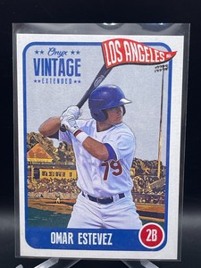 2020 Onyx Vintage Extended OMAR ESTEVEZ  - Los Angeles Dodgers