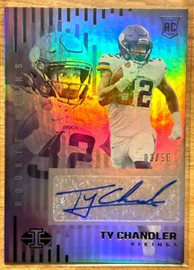 2022 Panini Illusions - Ty Chandler - Rookie Signs - Black Auto SSP /50 - #RS-TC - Picture 1 of 2