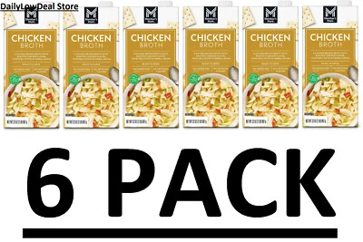 PACK DE 6 - Caldo de pollo Member's Mark (32 oz.) Sin MSG ni sabores artificiales Foto 1 de 4