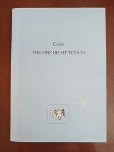 The One Right Touch by Katharine Coles Rare Poetry Chapbook 1992 - Picture 1 of 5