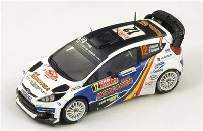 1:43 Spark Ford Fiesta Rs Wrc N.12 Retired Monte Carlo 2014 Delecour S3794 Model - Immagine 1 di 2