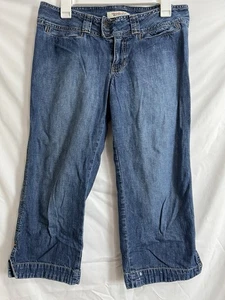 Vintage Abercrombie & Fitch Jeans Womens 8 Super High Capri  Stretch 2000s - Picture 1 of 9