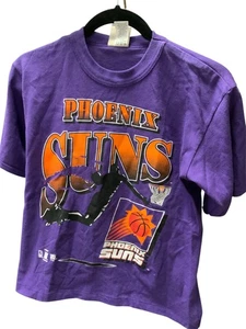 Camiseta De Colección Años 90 Phoenix Suns Juvenil Med (10-12) Púrpura Clasificada Equipo Nueva Con Etiquetas - Imagen 1 de 24