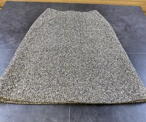 Vintage Pendleton Damen Tweed Wolle bräunlich schwarz Midi gefüttert Rock Gr 10 - Bild 1 von 7
