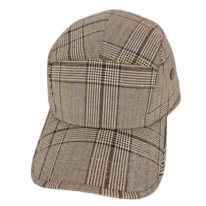 Gorra original Pit Bull perro gris a cuadros papá 5 paneles conductor correa ventilada - Imagen 1 de 6