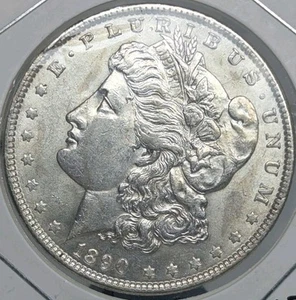 1890 Morgan Silver Dollar High Grade MS Details Plenty Of Luster - Picture 1 of 2