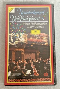 Zubin Mehta and Wiener Philharmonic 1990 New Year's Concert VHS - NEW SEALED - Picture 1 of 3