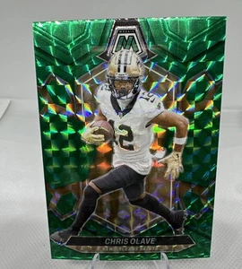 2024 Mosaic Chris Olave GREEN PRIZM New Orleans Saints GREEN PRIZM #157 - Picture 1 of 2
