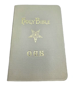 Holy Bible Small Order of the Eastern Star Holman Vtg Bible W Box READ - Imagen 1 de 12