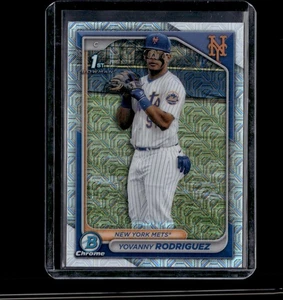 2024 Bowman Chrome Yovanny Rodriguez Prospects Mojo Refractors 1st Bowman - Picture 1 of 2