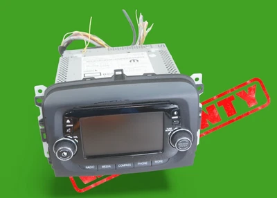 14-2017 fiat 500L sirius display screen am fm radio receiver vp2 module oem - Image 1 of 4