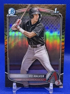 BO WALKER 2025 BOWMAN CHROME 1ST REPTILIAN REFRACTOR DIAMONDBACKS - Picture 1 of 6