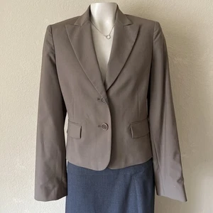 BCBG Maxazria Suit Blazer Women's Long Sleeve Waist-Length Size Medium Brown - Picture 1 of 10