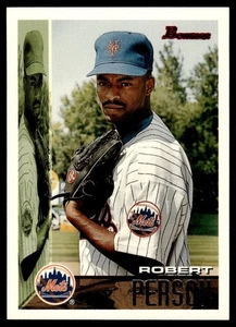 1995 Bowman Robert Person Rookie New York Mets #24 - Picture 1 of 2