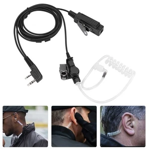 3.5mm 5mm Walkie Talkie Earpiece Headset Hand Mic Earphone With Acoustic Pipe FY - Zdjęcie 1 z 11