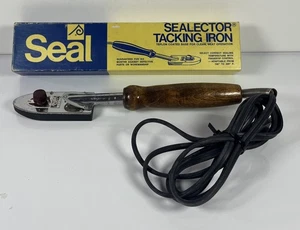 Vintage SEAL Sealector Tacking Iron with Original Box Tested And Working - Picture 1 of 7
