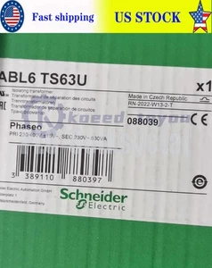 1Pcs new Schneider ABL6TS63U 630VA DIN Rail Panel Mount Transformer - Picture 1 of 2