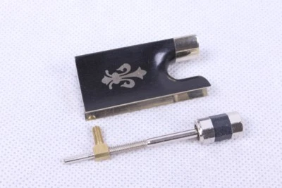 1pcs 4/4 Violin Bow Frog Ebony Wood Violin Frog Screw Accessories - Image 1 of 4