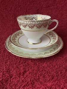 Gladstone Tea Set Trio Bone China Made In England. VGC Used. - Picture 1 of 9