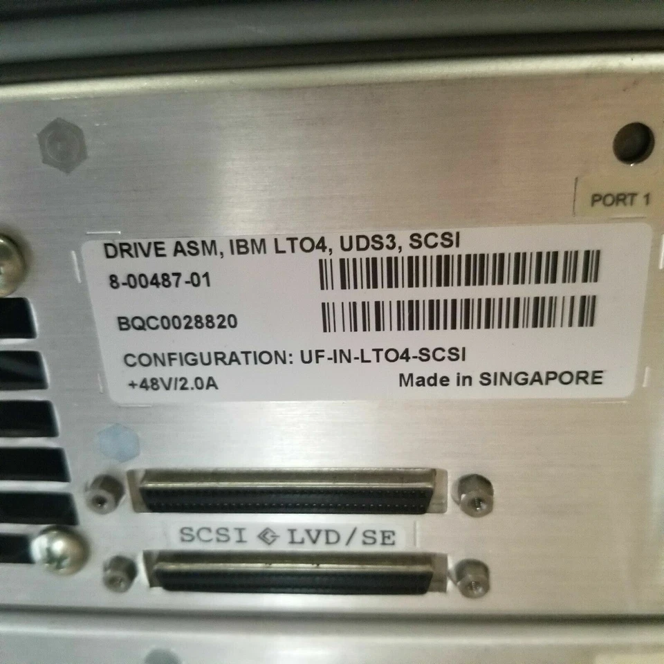 8-00487-01, LTO4 SCSI LVD Module i500, CONFIG  UF-IN-LTO4-SCSI, Quantum IBM  - Image 1 of 1