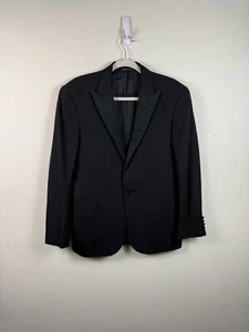 Ralph Lauren Made In Italy Black Label Wool Tuxedo Jacket 40R - Picture 1 of 11