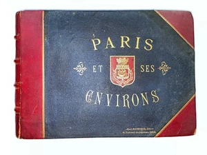 PARIS UND SEINE UMGEBUNG 1889 KARTONVERLAG 24 FOTOS ALBUMINEES - Bild 1 von 10