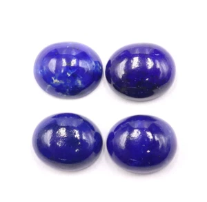 Cabujón de lapislázuli natural 4 piezas 21,70 quilates 12x10 mm piedra de lapislázuli - Imagen 1 de 4