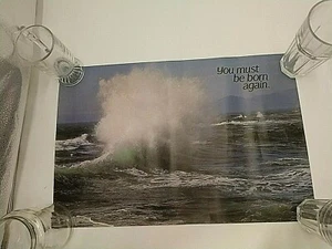 YOU MUST BE BORN AGAIN Poster 1979 USA  ARGUS 14 1/4 x 21  Estate Vintage. - Picture 1 of 12