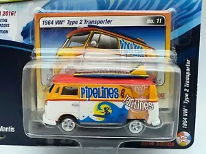 Johnny Lightning Surf Rods 1964 Volkswagen VW Type 2 Transporter, 1:64, NIB - Picture 1 of 13
