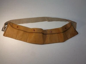 Vintage WWII Leather US Army Officer Pilot Money Waist Belt Named Aviation Corp - Picture 1 of 10