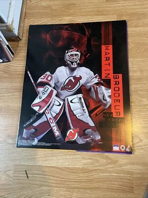 Póster original Starline de Martin Brodeur New Jersey Devils 16 x 20 Foto 1 de 2