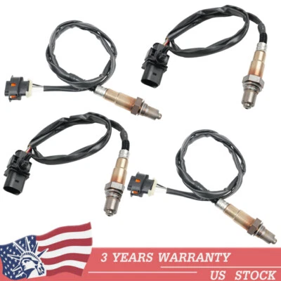 4PCS Oxygen Sensor Up+Down For Porsche 2005-2008 Boxster 06-08 Cayman 07-08 911 - Image 1 of 4