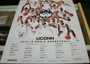 2015-16 UCONN MENS BASKETBALL POSTER - Picture 1 of 1