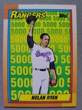 1990 Topps Nolan Ryan 5000K's Card #5 Texas Rangers Hall Of Famer