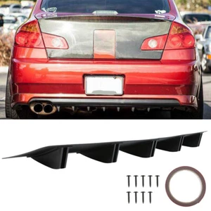 Spoiler divisor labial difusor 10 aletas de tiburón para parachoques trasero para Infiniti G37 M35 G35 - Imagen 1 de 8