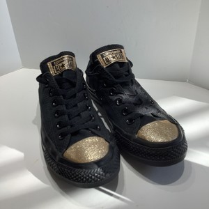 black glitter toe converse