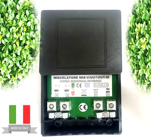 MISCELATORE DA PALO TV 2UHF - 1 VHF/MIX - 1OUT TIPO MORSETTO SCHERMATO - Foto 1 di 6
