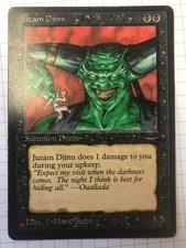 Juzam Djinn Arabian Nights good Magic the Gathering